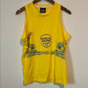 SAMUEL ADAMS Summer Ale Beer Yellow Tank Top